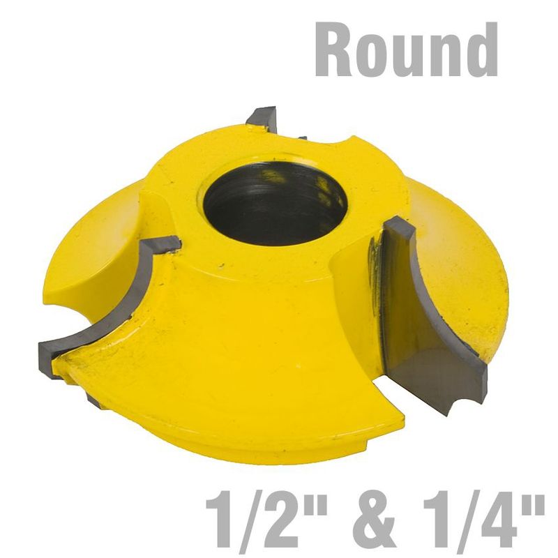 3 WING CUTTER 1/4&#39; &amp; 1/2&#39; QUARTER ROUND