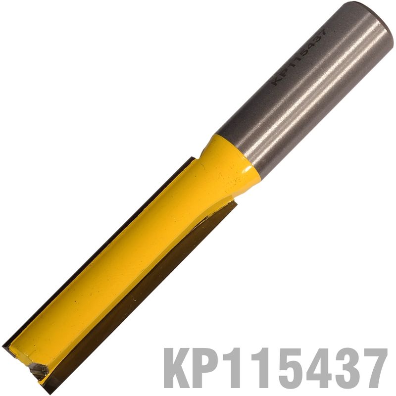 STRAIGHT BIT 1/2&#39;(12.7MM) X 2&#39;(50.8MM) CUT 2 FLUTE WITH BOTTOM CUT 1/2