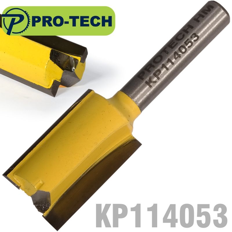 STRAIGHT BIT 5/8&#39;(15.9MM) X 1&#39;(25.4MM) CUT 2 FLUTE WITH BOTTOM CUT 1/4