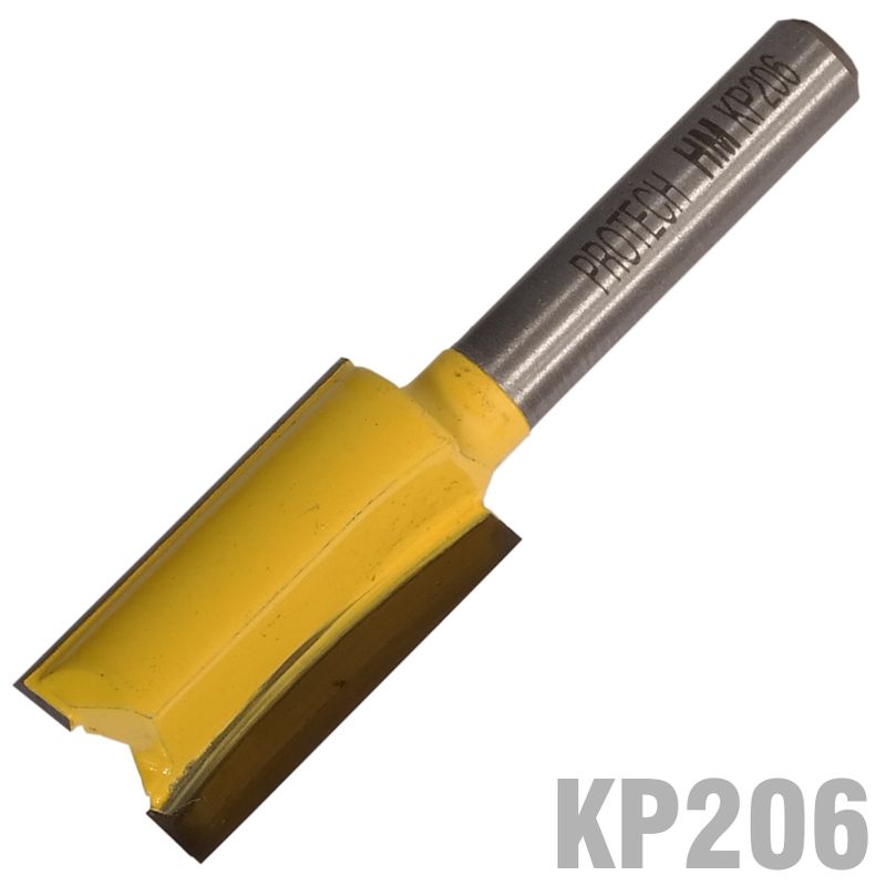 STRAIGHT BIT 9/16&#39; (14.3MM) X 1&#39;(25.4MM) TWO FLUTE 1/4&#39; SHANK
