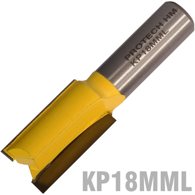 STRAIGHT BIT 18MM X 32MM CUT 2 FLUTE METRIC 1/2&#39; SHANK