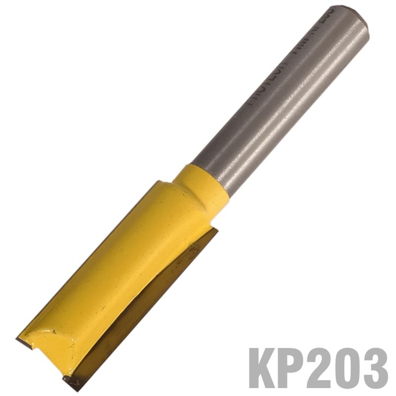STRAIGHT BIT 3/8&#39; (9.5MM) X 1&#39;(25.4MM) TWO FLUTE 1/4&#39; SHANK