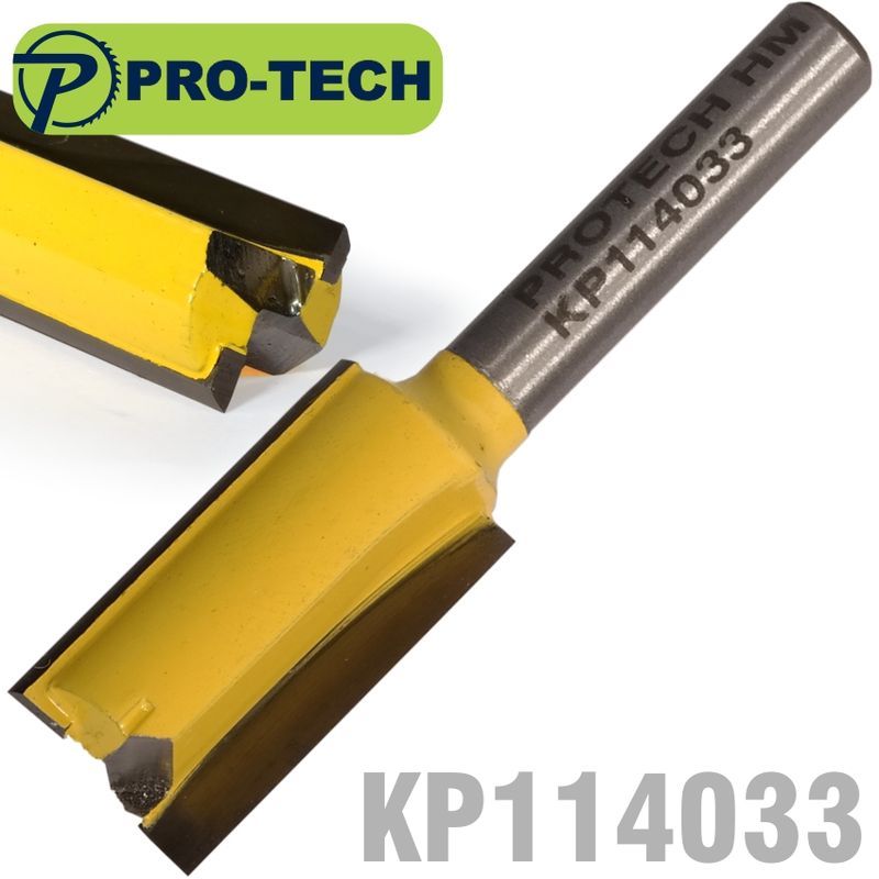 STRAIGHT BIT 1/2&#39;(12.7MM) X 1&#39;(25.4MM) CUT 2 FLUTE WITH BOTTOM CUT 1/4