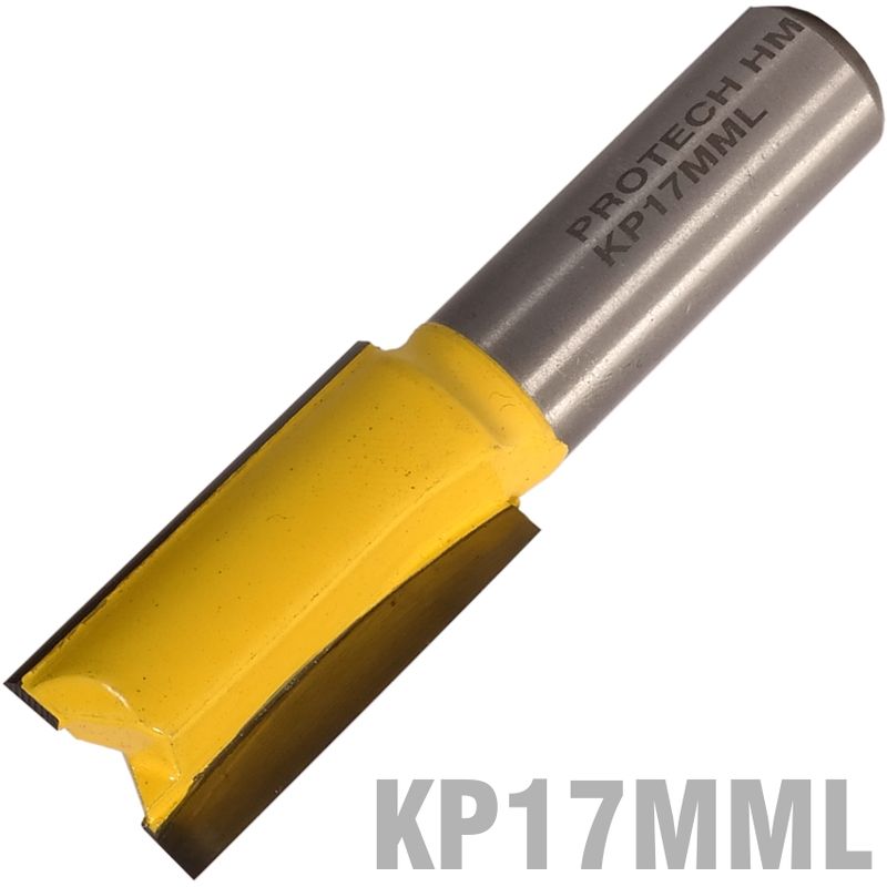 STRAIGHT BIT 17MM X 32MM CUT 2 FLUTE METRIC 1/2&#39; SHANK