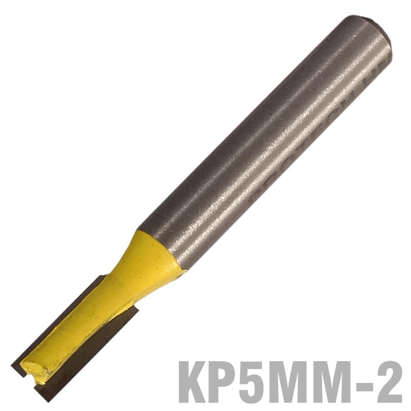 STRAIGHT BIT 5MM X 12MM TWO FLUTE METRIC 1/4&#39; SHANK