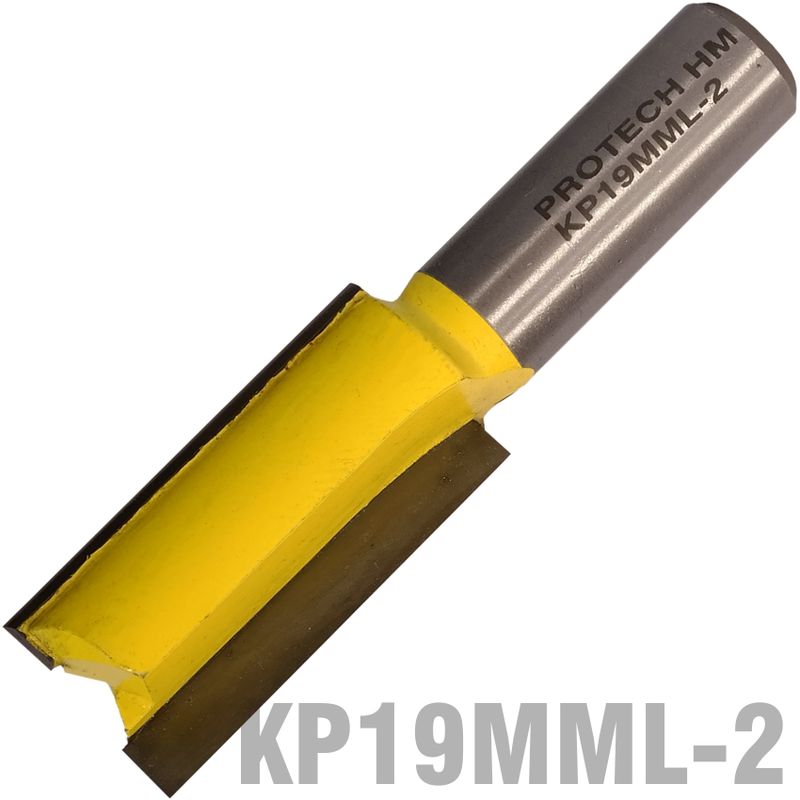 STRAIGHT BIT 19MM X 38MM CUT 2 FLUTE METRIC 1/2&#39; SHANK