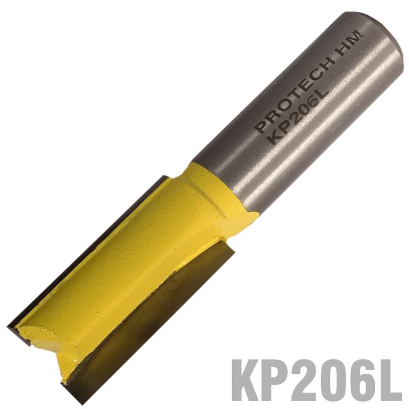 STRAIGHT BIT 9/16&#39; (14.3MM) X 1 1/4&#39;(31.8MM) TWO FLUTE 1/2&#39; SHANK