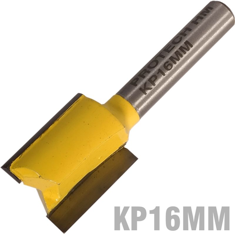 STRAIGHT BIT 16MM X 20MM CUT 2 FLUTE METRIC 1/4&#39; SHANK