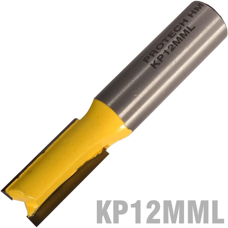 STRAIGHT BIT 12MM X 26MM CUT 2 FLUTE METRIC 1/2&#39; SHANK