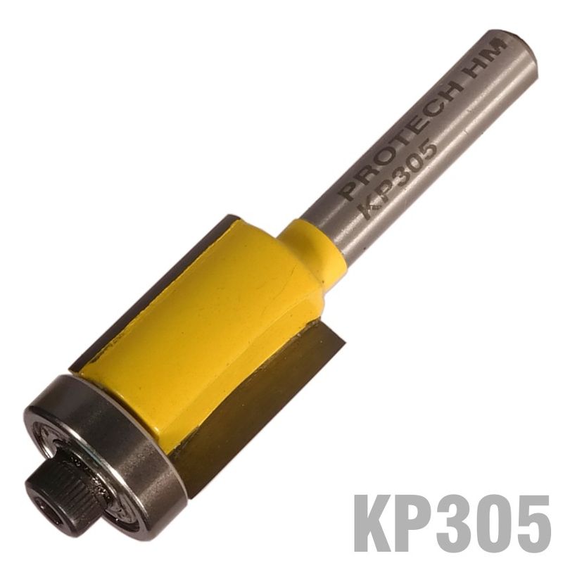 TRIM BIT 16MM X 20MM WITH BOTTOM BEARING 1/4&#39; SHANK