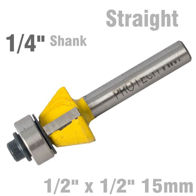 BEVEL TRIM BIT 1/2&#39; X 1/2&#39; 15  1/4&#39; SHANK