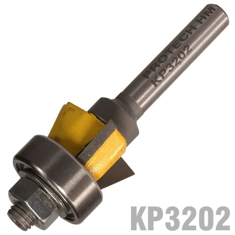 BEVEL TRIM BIT 1/2&#39; X 3/8&#39; THREE FLUTE 22  1/4&#39; SHANK