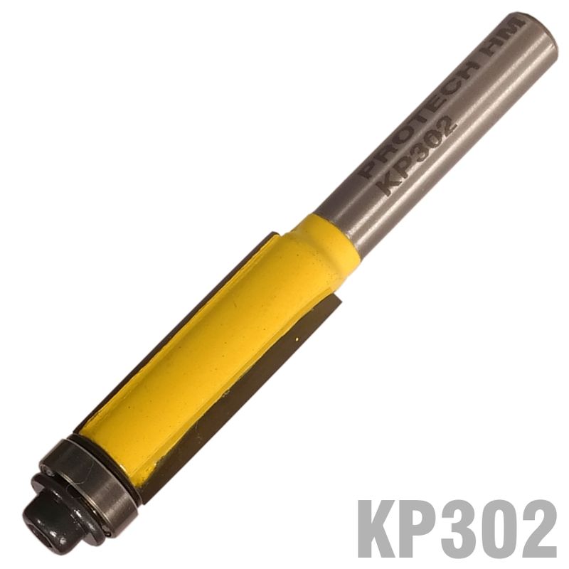 TRIM BIT 3/8&#39; X 1&#39;WITH BOTTOM BEARING 1/4&#39; SHANK