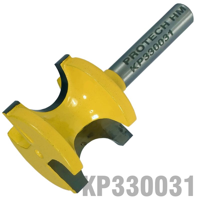 EXTERNAL BULL NOSE 1/2&#39; X 22MM FULL RADIUS 12.7MM 1/4&#39; SHANK