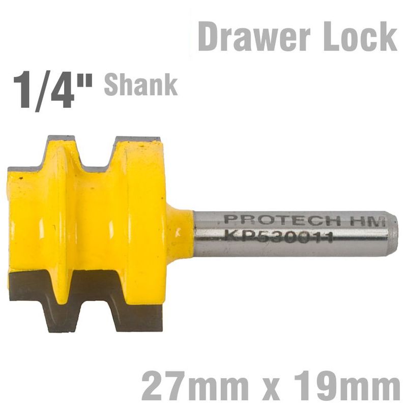 DRAWER LOCK 27MM X 19MM  1/4&#39; SHANK
