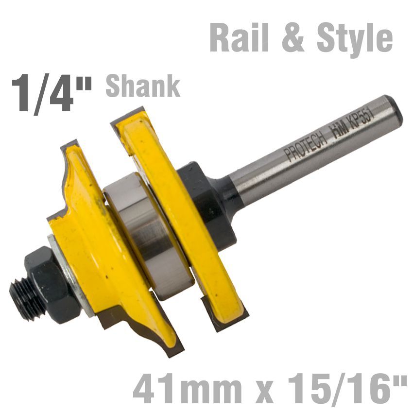 RAIL &amp; STYLE OGEE RAIL &amp; STYLE 41MM X 15/16&#39; 1/4&#39; SHANK