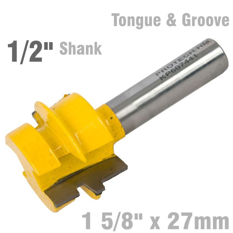 TONGUE AND GROOVE TAPER (WEDGE TAPER) 1 5/8&#39; X 27MM 1/2&#39; SHANK
