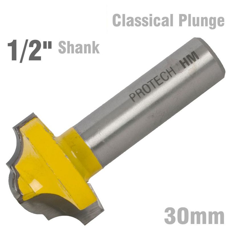 CLASSICAL PLUNGE CUTTING 30MM 1/2&#39; SHANK
