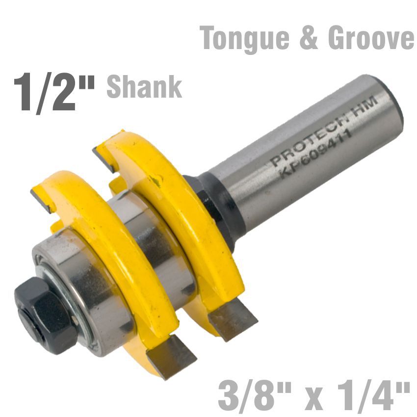 TONGUE &amp; GROOVE ASSEMBLY 3/8&#39; X 1/4&#39; 1/2&#39; SHANK
