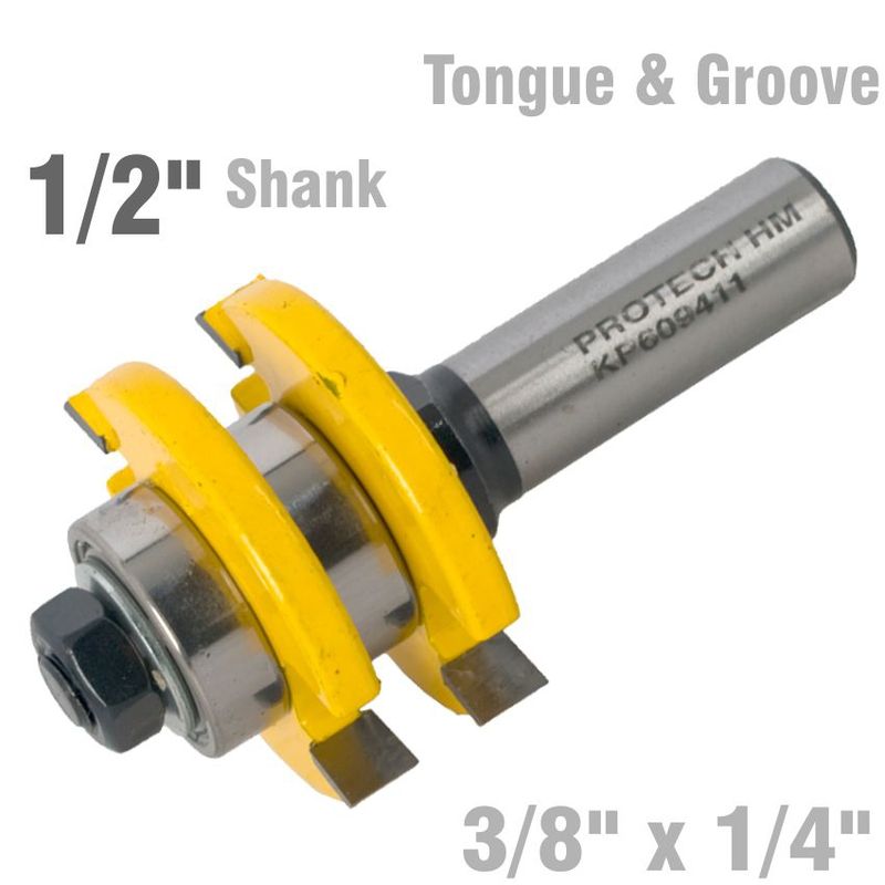 TONGUE &amp; GROOVE ASSEMBLY 3/8&#39; X 1/4&#39; 1/2&#39; SHANK