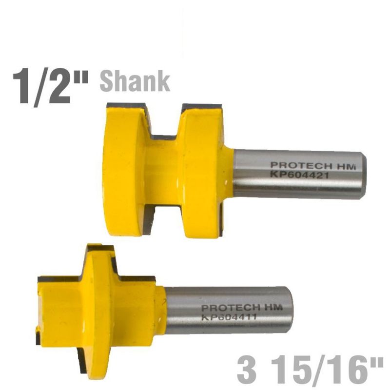 GLUE JOINT SET 38MM X 28MM 2 PIECE SET 1/2&#39; SHANK