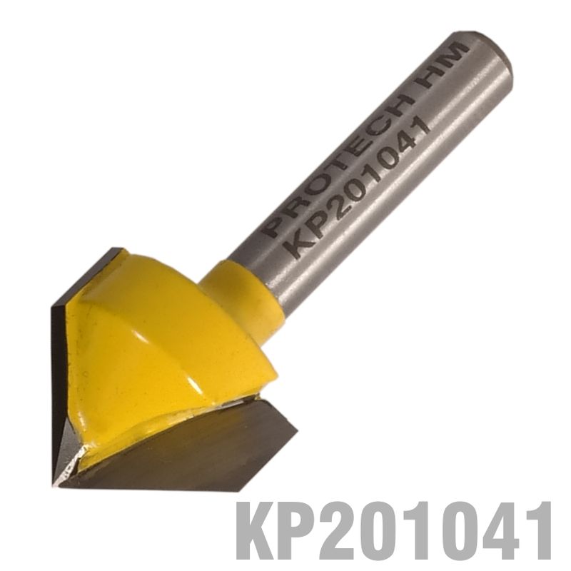 V-GROOVE 3/4&#39; X  5/8&#39; 90 DEGREE 1/4&#39; SHANK