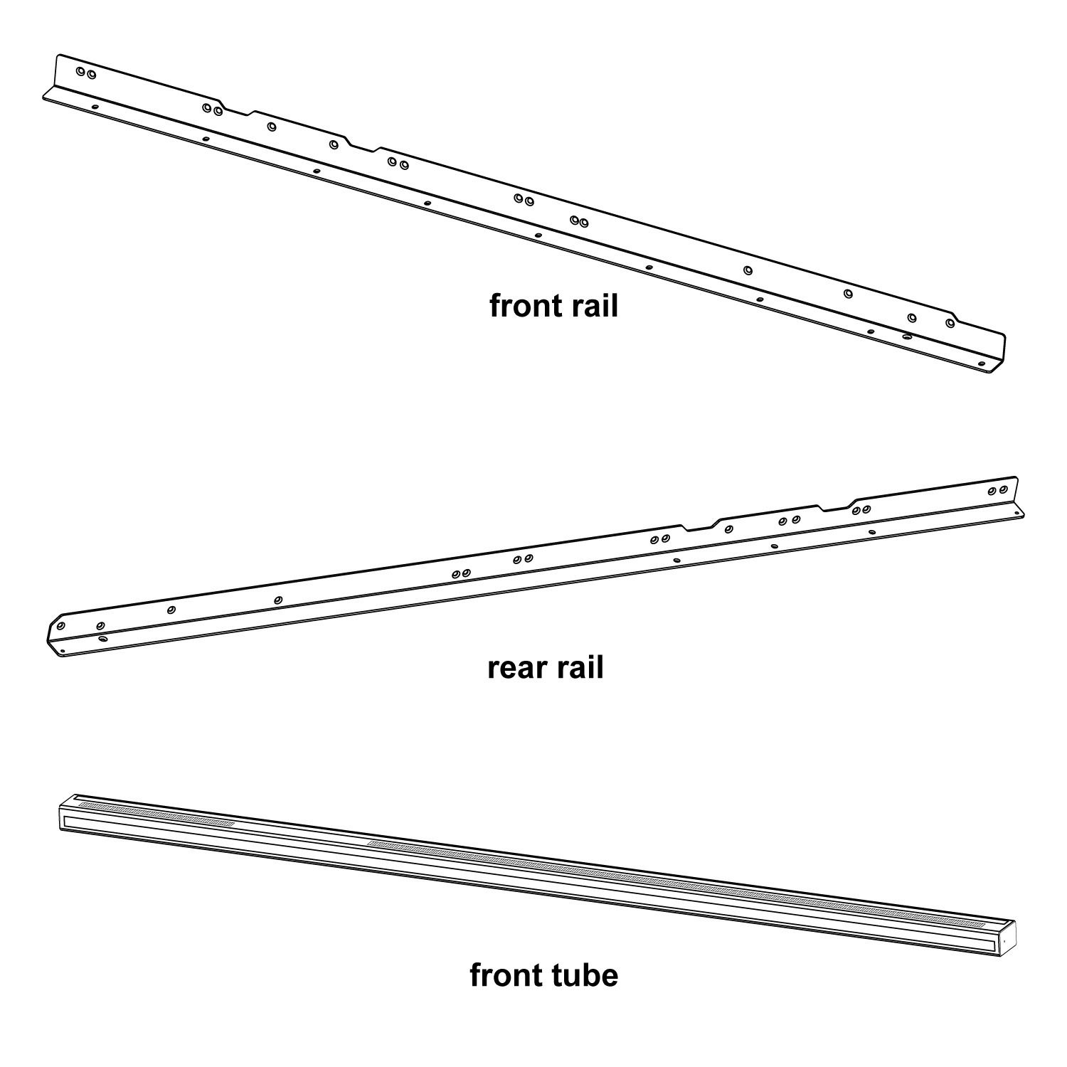 PROFESSIONAL AND CNS T-GLIDE RAIL 52&#39;ASSEMBLY