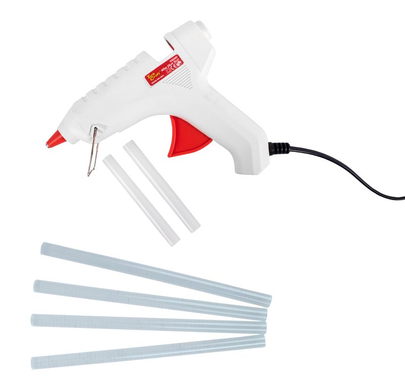 GLUE GUN 40W 11MM TCGG05002 C/W GLUE STICK 11 X 200MM 12PC TCGS11200-0