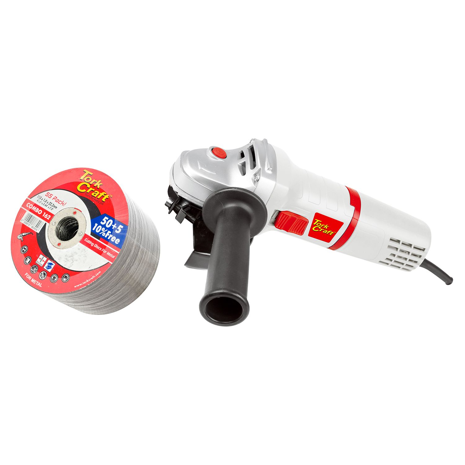 ANGLE GRINDER 115MM TCAG0115 C/W COMBO 162 50+5 115MM CUTTING DISC