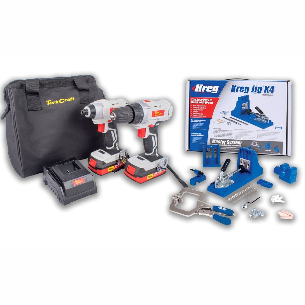 DRILL &amp; IMPACT DRIVER &amp; KREG JIG K4 TWIN PACK TC20002