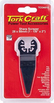 QUICK CHANGE SHARP SCRAPER 28X50MM(1-1/8&#39;X2&#39;)