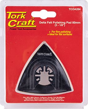 QUICK CHANGE BASE &amp; ARBOR 80MM DELTA FELT POLISHING PAD