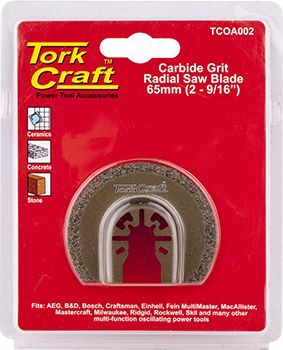 QUICK CHANGE CARBIDE GRIT RADIAL SAW BLADE 65MM(2-9/16&#39;)