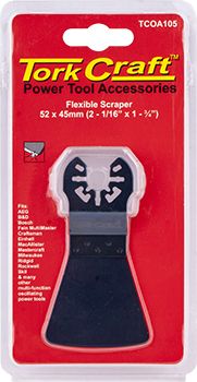 QUICK CHANGE FLEXIBLE SCRAPER 52X45MM(2-1/16&#39;X1-3/4&#39;)
