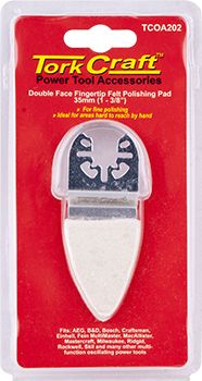 QUICK CHANGE  BASE &amp; ARBOR 35MM D/F FINGERTIP FELT POLISHING PAD