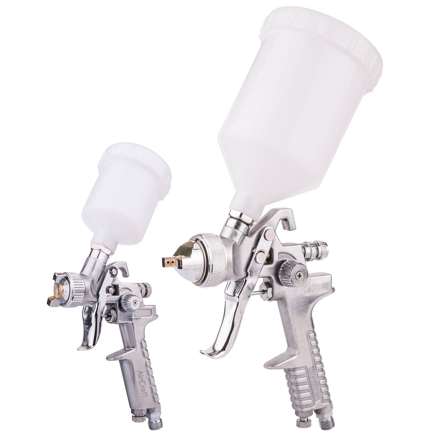 SPRAY GUN KIT SG H827 &amp; SG H2000 COMBO WITH POLISHED BODY HVLP