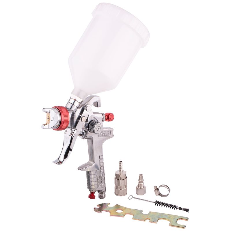 SPRAY GUN HVLP 1.4MM NOZZLE WITH FEMALE CONNECTOR &amp; UNIVERSAL COUPLER