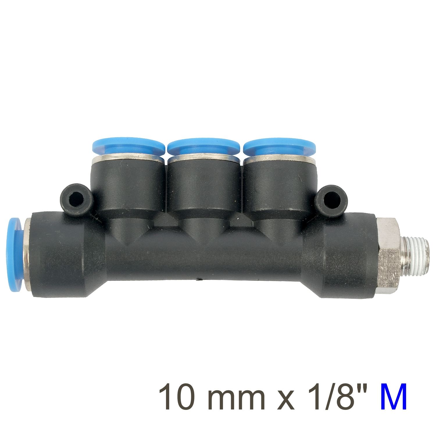 PU HOSE FITTING MANIFOLD 4 X 10MM PORT X 1/8&#39;M