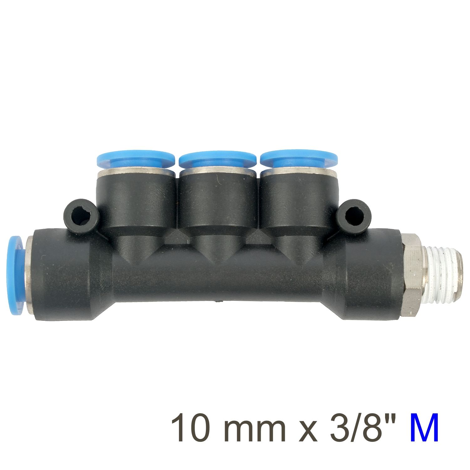 PU HOSE FITTING MANIFOLD 4 X 10MM PORT X 3/8&#39;M