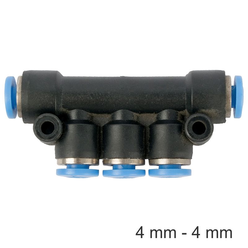 PU HOSE FITTING MANIFOLD 4MM-4MM