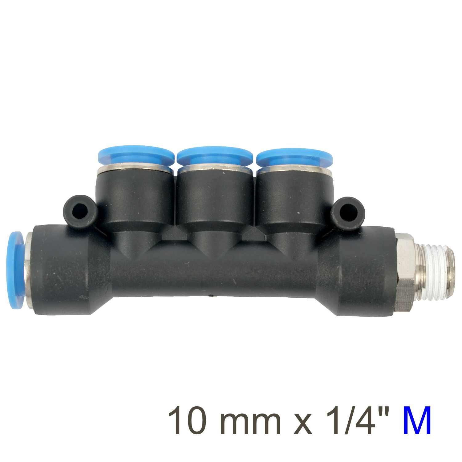 PU HOSE FITTING MANIFOLD 4 X 10MM PORT X 1/4&#39;M