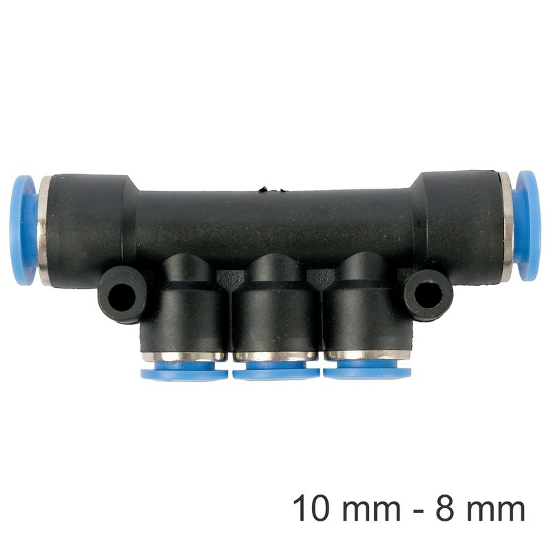 PU HOSE FITTING MANIFOLD 10MM-8MM