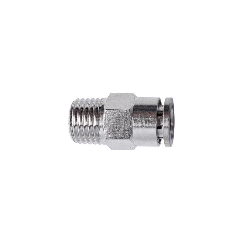 METAL PU FITTING STRAIGHT 8MM X 1/4&#39; M