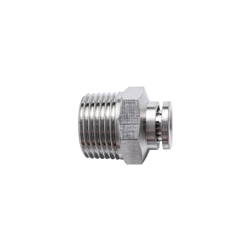 METAL PU FITTING STRAIGHT 6MM X 3/8&#39; M