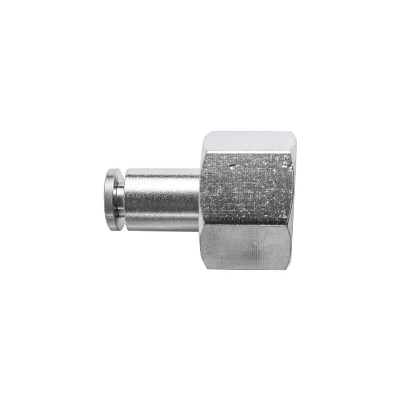METAL PU FITTING STRAIGHT 4MM 1/4&#39; F