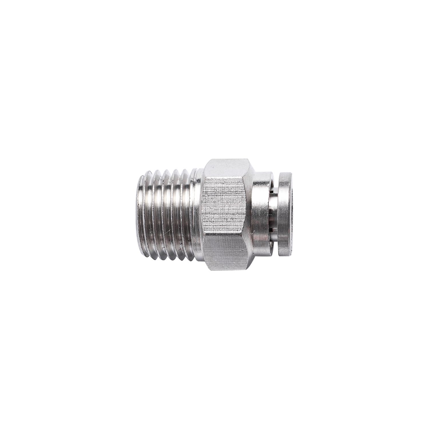 METAL PU FITTING STRAIGHT 6MM X 1/4&#39; M
