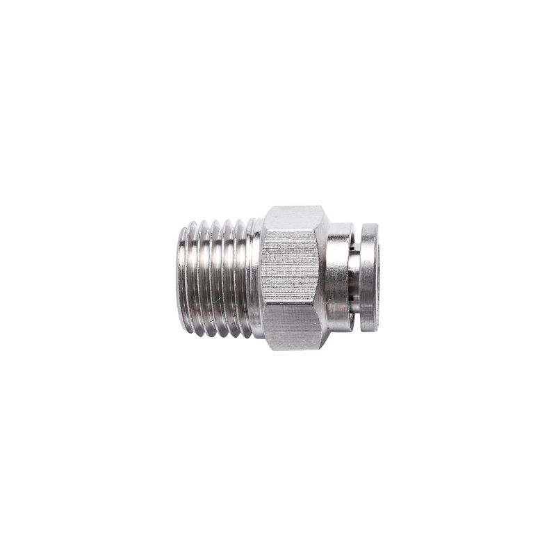 METAL PU FITTING STRAIGHT 6MM X 1/4&#39; M