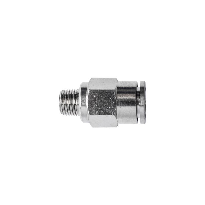 METAL PU FITTING STRAIGHT 10MM X 1/4&#39; M