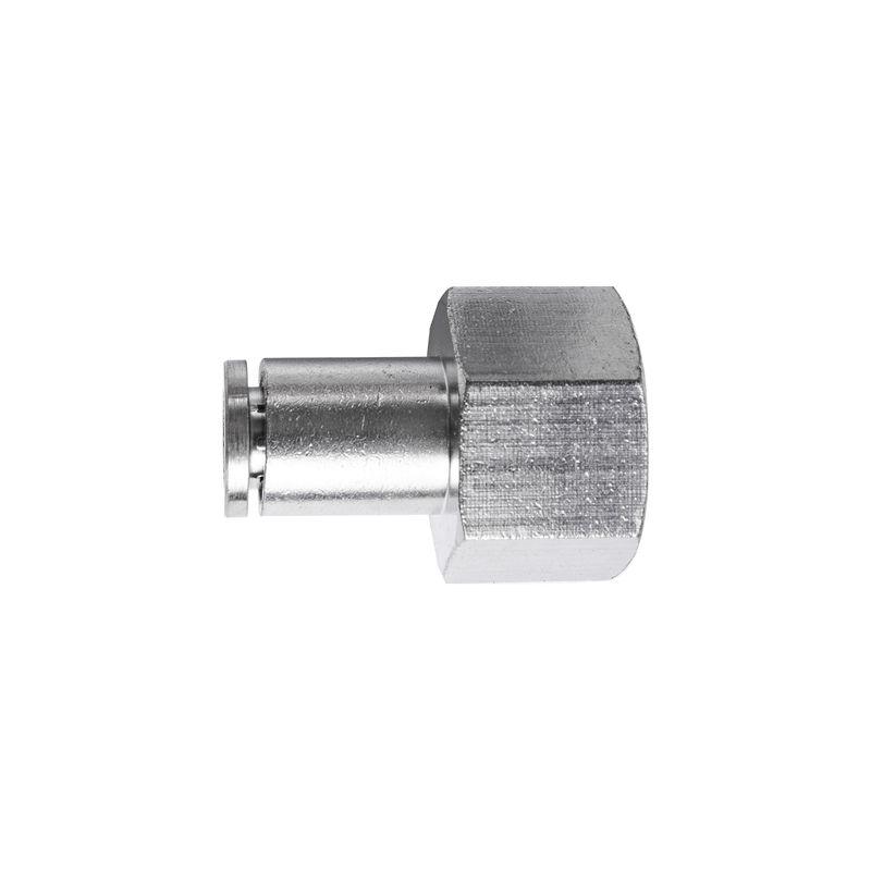 METAL PU FITTING STRAIGHT 6MM 3/8&#39; F