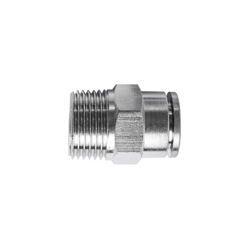 METAL PU FITTING STRAIGHT 10MM X 3/8&#39; M